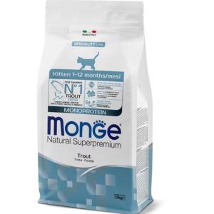 غذای بچه گربه کیتن مونژه طعم ماهی 1.5k